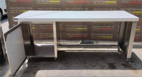 Μεταχειρισμένο Ερμάριο Ανοξείδωτο Με 1 Πόρτα & Επένδυση CORIAN